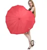 赤いハートの形の傘のロマンチックな寄りの長い扱いにされた傘のための傘のための傘バレンタインの日ギフトKKA6500