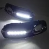 1 set LED DRL Dagtid Körning Ljusljus Dagsljus Dimlampor Hål Ljus DRL för AUDI Q5 2010 2011 2012 2013