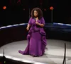 Elegante Oprah Winfrey Celebridade Vestidos de Noite OverSkirt Dubai Estilo Árabe Com Manga Plus Size Mulheres Desgaste Formal 2019 Entrevistas de Baile Gwon