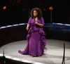 エレガントなOprah Winfrey Celebrityイブニングガウンオーバースカートドバイアラビアスタイルスリーブプラスサイズの女性フォーマルウェア2019 PROMインタビューGwon