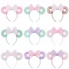 Baby Hair Sticks Mouse Ears Hair Band Glitter Sequins Bows Donut Headband Children Cosplay Headdress Hoop Kids Hair Accessories 15Color D33