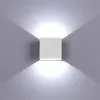 Aluminium 6W vägglampa hem led inomhusbelysning dimbar ner trappa korridor sovrum nattljus inomhus dekoration lampor