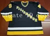 94 GIN AND JUICE Vintage Penguins Jersey Personalizzazione Nero 1994 Retro Snoop Dogg 100% Stitching Maglie personalizzate per hockey