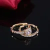 금도금 마이크로 세트 지르콘 다이아몬드 커플 반지 링 레이디 약혼 러브 링 링 6 7 8 9 10270A302N
