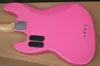 Factory Custom Pink 4-String Electric Bass Med Chrome Hardwares, Vit Pearl Pickguard, Maple Fretboard, Erbjudande Skräddarsy