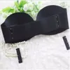 Fashion-Sexy Self Adhesive Magic Push Up Bra Strapless Invisible Bras Side Closure Bras Cup B 2 Colors Black Flesh