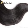 Волна тела перуанские ручные волосы пучки девственная натуральный цвет волнистые плетения наращивания 10-26 дюймов прочные утки долго жизнь белла волосы