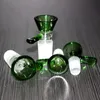 New Green Bowl With Handle For Bong Hookahs High Quality Male 14.5mm 18.8mm Joint for Bongs Smoking In Stock Free to us