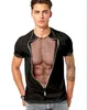 camiseta musculos falsos