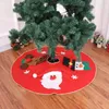 39 inch Cartoon Kerstboom Rok Ronde Tapijt Kerstdecoratie voor Thuis Vloer Mat Non Geweven Nieuwjaar Xmas Tree Rokken DBC VT1094
