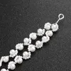 New Euro-AM style Vintage Handmade graceful Pearl Bridal Hair Wreath Vine Gold Wedding Accessories Headband Crystal Women Head accessories
