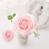 9pcs Diameter 10cm Soap Heart Shape Rose Scented Bath Body Petal Rose Flower Soap Case Wedding Decoration Gift Festival Box9701881