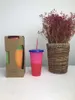 700ml Multicolor Temperature Changing Cup Plastic Insulated Drinking Tumbler With Lids and Straws Magic Coffee Mug Water Bottle 08