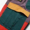 Spodnie biodrówki 2019 Vintage Color Block Patchwork sztruksowe spodnie haremki Cargo Streetwear Harajuku Jogger spodnie dresowe bawełniane spodnie1