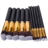 10pcs Cosmetic Makeup Brushes Set For Foundation Powder Eyeshadow Eyeliner Lip Highlighter Cosmetic Brush Tools RRA1932