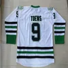 Винтажные хоккейные майки North Dakota Fighting Sioux 9 Jonathan Toews 11 Zach Parise 7 TJ Oshie University NCAA Сшитые трикотажные изделия с вышивкой