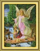 guardian angel baby Scenery home decor painting ,Handmade Cross Stitch Embroidery Needlework sets counted print on canvas DMC 14CT /11CT