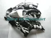 Motorcykel Fairing Kit för Suzuki GSXR600 750 K4 04 05 GSXR 600 GSXR 750 2004 2005 Vit Svarta Fairings Set SF115