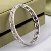 Fashion-Titanium steel love punk bracelet with hollow style and diamond for Women wedding jewelry Hot Sale Free Shipping PS5248