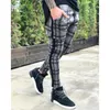 2019 남자 바지 체육관 스웨트 체크 무늬 사이드 스트라이프 스포트웨어 조깅 바지 남성 Streetwear 트랙 바지 Pantalones 유엔 Pantalon