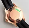 Men's watch 18CT rose gold shell 116655 series 40MM ceramic ring sapphire glass automatic mechanical movement rubber strap wristwatches