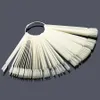 False Nails Faux Ongles 50pcs/bag Nail Color Sample/nail Art Tips Display Practice Fan Polish Tools Equipment