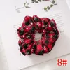 2020 Merry Christmas Stretch Hoofdband Scrunchies Dames Elastische Haarbanden Meisjes Haar Ties Gestreepte Haaraccessoires