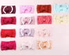 Słodkie miękkie koronkowe opaski na głowę Baby Jacquard Akcesoria do włosów Knot Hair Bow Soft Band Hurtownie 27 Kolory Europejskiej Cute Head Band Boutique 2019