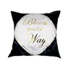 18*18 inch Home Decor Gift Home Sofa Throw Pillowcase Hot Stamping Pillow Cover Polyester Cushion Cover Pillow Case For Car Chair DH1024