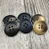 15mm-28mm Factory direct s imitation horn wear resin buttons four holes bread inside the matte sewing button men and women coa291C