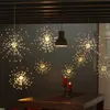 DIY 100/150/200 LEDの花火爆発の星のクリスマスのおとぎのライトが付いている8モードぶら下がっているスターバーストLEDの弦楽ガーランド