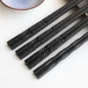 1PAIR Japon yemek çubukları alaşım saçma suşi gıda çubukları pirzola çubukları çince hediye palillos japoneses yeniden kullanılabilir yemek çubukları 18Oct1061596