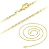 16 18 inch link ketting ketting voor vrouwen 1mm 925 gestempeld sieraden platina wit goud rose goud heren choker ketting DIY maken accessoires