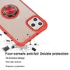 Pour iPhone 11 Pro Max XS XR X 8 Plus Case de téléphone Clear TPU pare-chocs PC Hard Back Cover Magnetic Ring Car Holder5323456