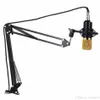 Professional Metal Suspension Scissor Arm Adjustable Microphone Stand Holder For Mounting On PC Laptop Notebook