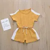 Vêtements d'été pour tout-petits, barboteuse en coton pour bébés filles et garçons, combinaisons à manches courtes, combishorts pour enfants, Boutique de vêtements pour bébés 5254