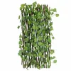 70CM Artificial Plants Decor Extension Garden Yard Artificial Ivy Leaf Fence Fake Leaves Branch Green Net for Home Wall Garden1257D