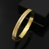 Atacado-aço Oriente Médio Homens Charme Pulseira 18k Color Banhado Ouro Pulseira Masculina Diâmetro Interno 6.3 * 5 Pulseiras De Gold Bangle Pulseiras