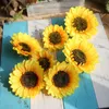 Künstliche Sonnenblumen-Blumen, Seiden-Sonnenblumenköpfe, Hochzeitsblumen für Heimveranstaltungen, DIY-Dekorationen, künstliche Blumen, viele Größen erhältlich