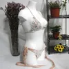 Handmade Diamonds Bikini Swimwear Women 2018 Lace Diamond Sequins Women Swimsuit Crystal Bathing Suit Padded Rhinestone Monokini