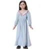 Robes de filles Big Kids Dubai Princess Dress Cheongsam Ruffle Robe à manches longues Party Solid A-Line Casual Dress Baby Designer Vêtements C5869