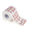 1Roll Santa Claus/Hirsch Frohe Weihnachtsbedarf bedrucktes Toilettenpapier Haus Bad Wohnzimmer Toilettenpapier Taschentuch Rollen Weihnachts