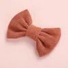 Girls Korean Style Designer Fashion Corduroy Princess Hair Clips For Performance Childrens Cute Bow Princess Hairpins Party Barrettes