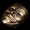 Halloween Masquerade Anonymous Guy Fawkes Fancy V Masks V for Vendetta Resin Mask Dress Adult Costume Cosplay Party Props1247691