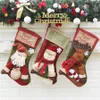 18 "gepersonaliseerde Kerstmis kous met 3D Snowflake Santa Snowman Rendier Kous Xmas Tree Holiday Family Party Decorations JK1910