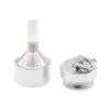2009 New Four-layer Hand-operated Silver Metal Smoke Grinder 55mm Zinc Alloy Smoke Crusher Fume Parts Wholesale Smoking Pipes