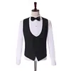 Latest Design Side Vent One Button Blue Paisley Groom Tuxedos Shawl Lapel Groomsmen Mens Wedding Party Suits (Jacket+Pants+Vest+Tie) K18
