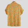 INCERUN Sommer 2019 Mode Hawaiian männer Druck Revers Hemd Casual Urlaub Avocado Streetwear Persönlichkeit Camisa Masculina 5275U