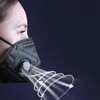 마스크 K95 마스크 공장 공급 95 필터 블랙 활성탄 호흡기 호흡기 밸브 6 층 디자이너 페이스 마스크 954098697