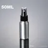 a33 100 stks 50 ml Aluminium fles pomp spuitfles zwart pomp sproeikop Aluminium metalen fles spray bottleqqme